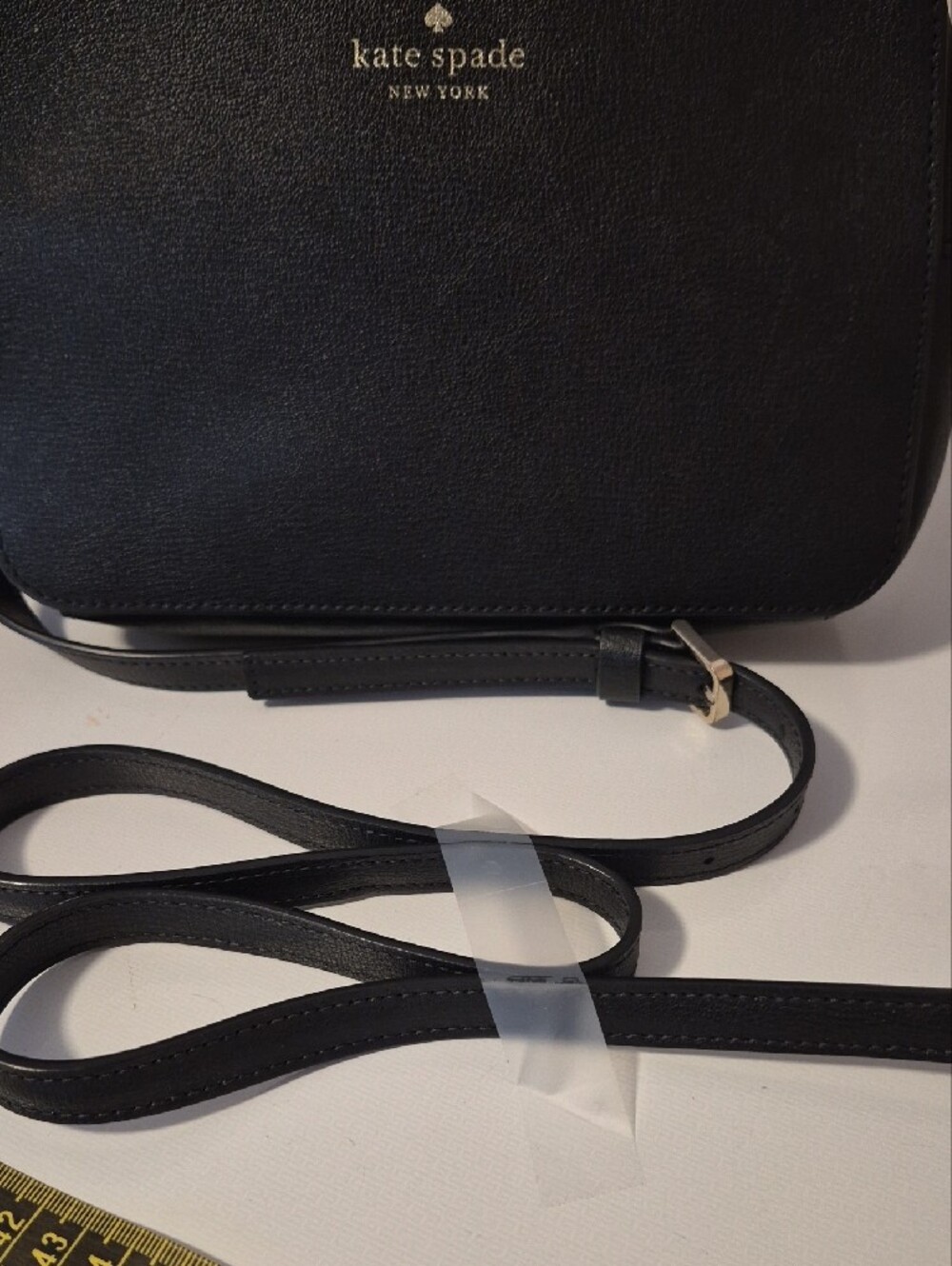 kate spade Black Leather Belt Bag with Gold Logo - Picture 5 of 5